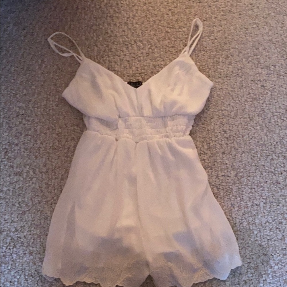Size large white romper